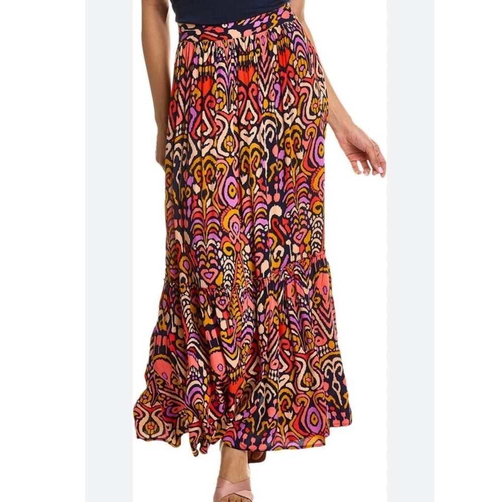 Boden Gracee Crinkle Maxi Skirt with pockets Size 8R